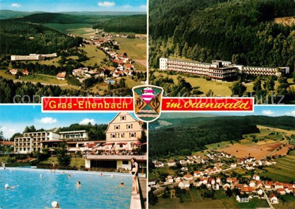 Gras-Ellenbach Fliegeraufnahmen Kurhotel Schwimmbad
