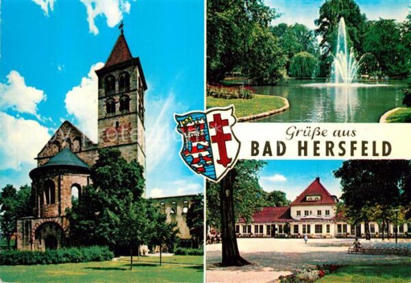 Bad Hersfeld Kirche Kurpark Fontäne Kurhaus