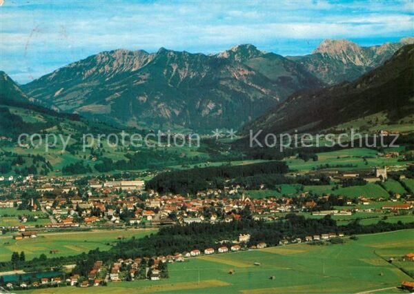 Sonthofen Oberallgaeu mit Ostrachtaler Hochgebirge