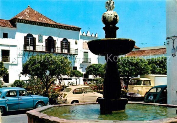 Marbella Andalucia Vista parcial de la Plaza Ayuntamiente