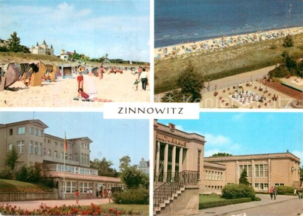 Zinnowitz Ostseebad Strand Sportanlage Haus Schmirgal Kultu