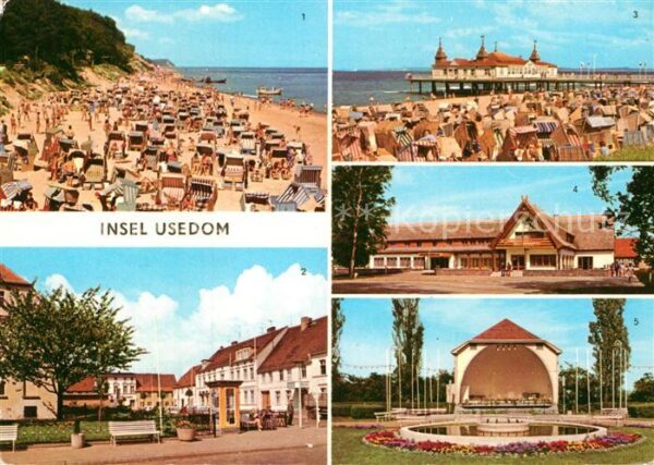 Usedom Strand PdF Seebrücke Forstferienheim Ko