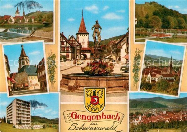 Gengenbach Stauwehr Stadttor Brunnen Kirche Hochha