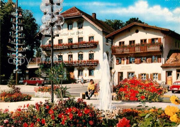 Hochfelln Bergen Kurpark Gasthof zur Post Maibaum