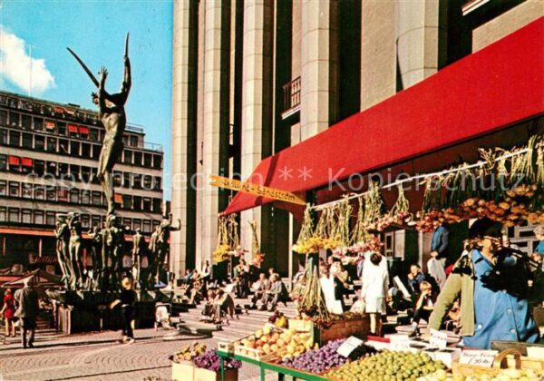 Stockholm Orfeusfontänen av Carl Milles vid Konse