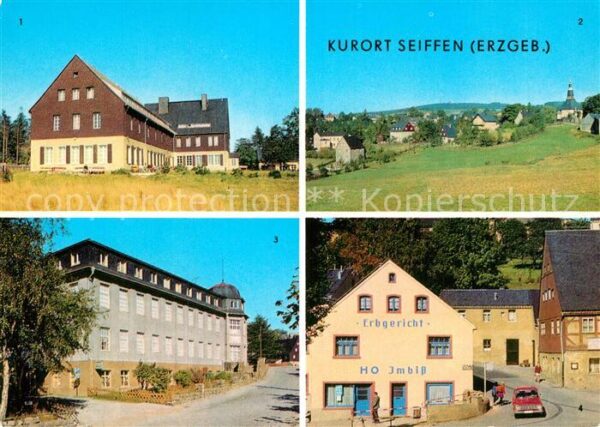 Seiffen Erzgebirge FDGB Erholungsheim Berghof Panorama Erz