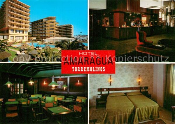 Torremolinos Hotel Amaragua Bar Gastraum Gästezimmer