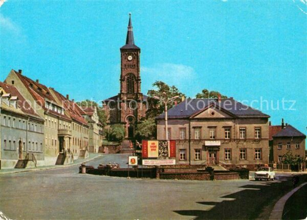Hartha Doebeln Stadtplatz Kirche