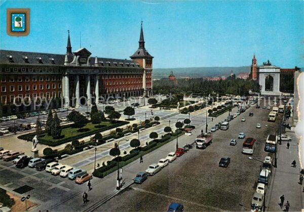 Madrid Spain Ministerio del Aire y Arc del Triunfo
