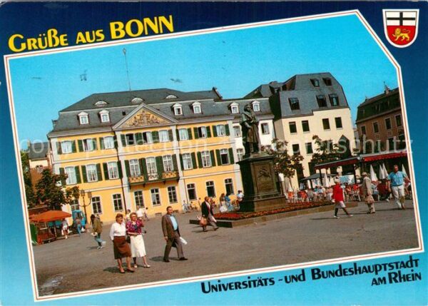 Bonn Rhein Münsterplatz mit Hauptpostamt und Beeth