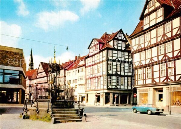 Hannover Holzmarkt mit Oskar Winter Brunnen