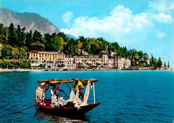 Cadenabbia Lago di Como Fischerboote Teilansicht