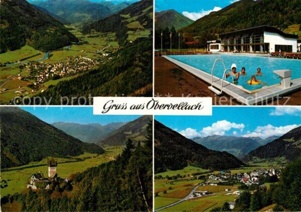 Obervellach Kaernten Panorama MölltalFreibad