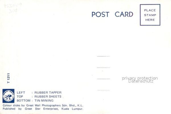 Malaysia Malaya Rubber Tapper Rubber Sheets Tin Mining – Bild 2