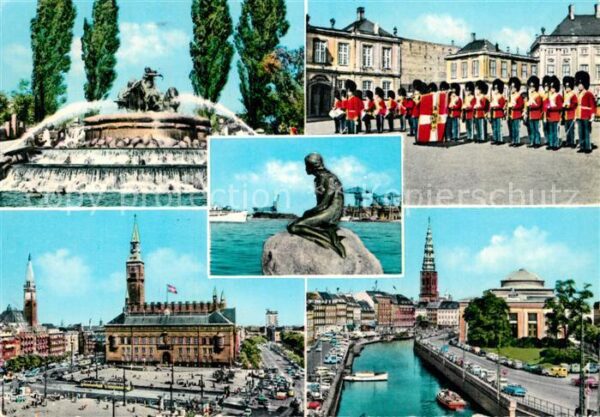 Kobenhavn Brunnen Wachwechsel Schloss Kleine Meer