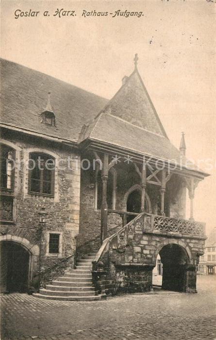 Goslar Rathaus Aufgang
