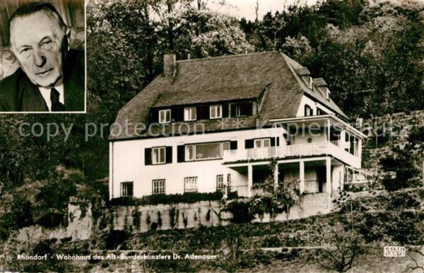 Rhoendorf Wohnhaus Alt Bundeskanzler Konrad Adena