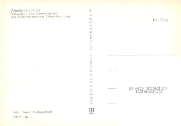 Altenbrak Harz Schwesternheim Genesungsheim Diakonisse – Bild 2