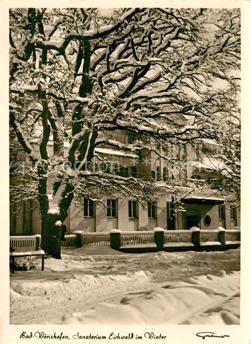Bad Woerishofen Sanatorium Eichwald im Winter
