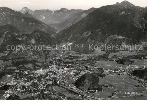 Bad Ischl Salzkammergut Panorama Blick von der Katrin mit Traun