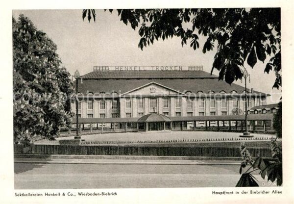 Biebrich Wiesbaden Sektkellereien Henkell & Co Hauptfront