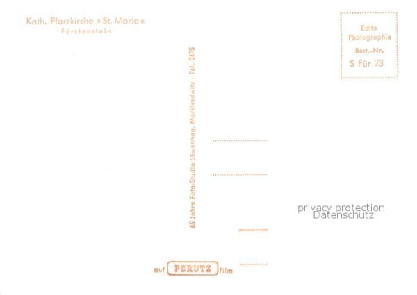 Fuerstenstein Niederbayern Katholische Pfarrkirche St Maria – Bild 2