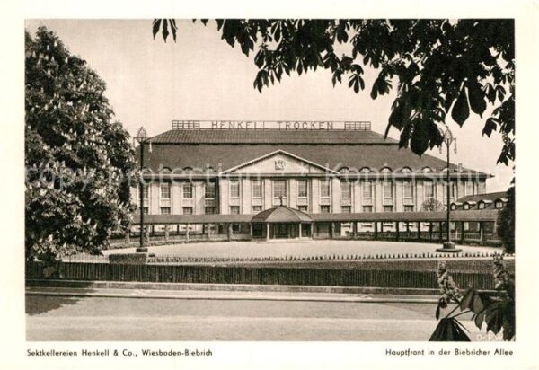 Biebrich Wiesbaden Sektkellereien Henkell % Co Hauptfront