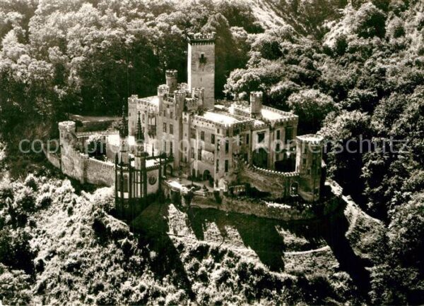 Stolzenfels Schloss Original Fliegeraufnahme
