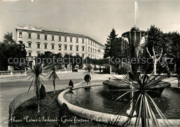 Abano Terme Gran fontana e Terme Roma