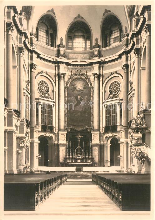 Dresden Katholische Hofkirche Innenansicht vor