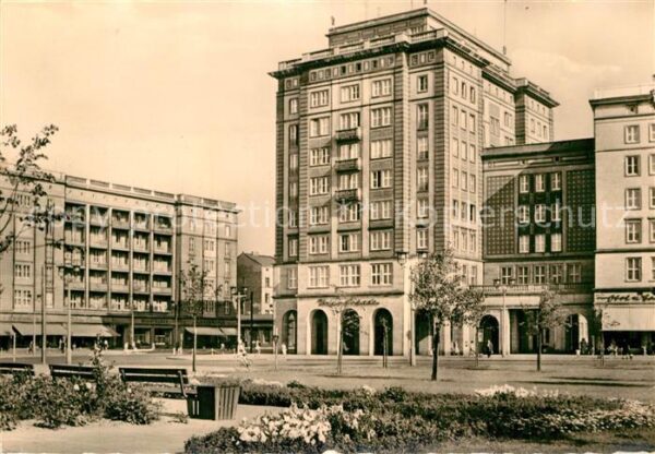 Magdeburg Wilhelm Pieck Allee Blick zur Weinarkad