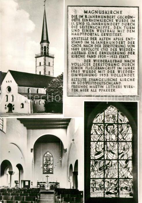 Worms Rhein Magnuskirche Chronik Kirchenfenster