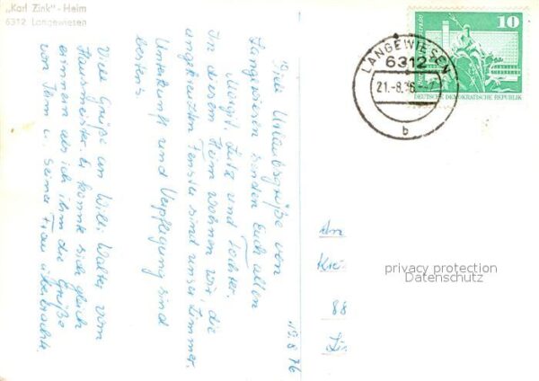 Langewiesen Karl Zink Heim – Bild 2