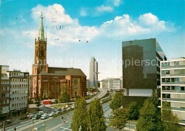 Duesseldorf Berliner Allee Kirche Hochhaus