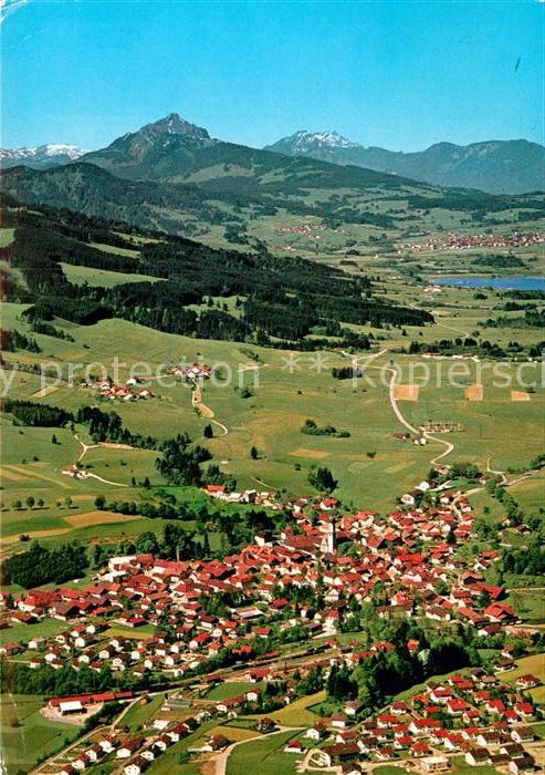 Nesselwang mit Grünten Allgäuer Alpen Fliegeraufna