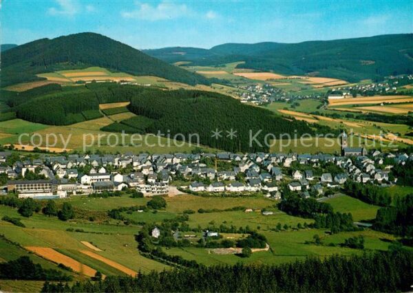 Schmallenberg Panorama Luftkurort Fliegeraufnahme