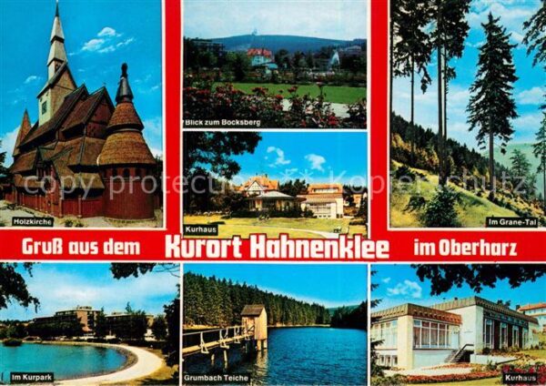 Hahnenklee-Bockswiese Harz Holzkirche Kurpark Grumbach Teiche Kurh