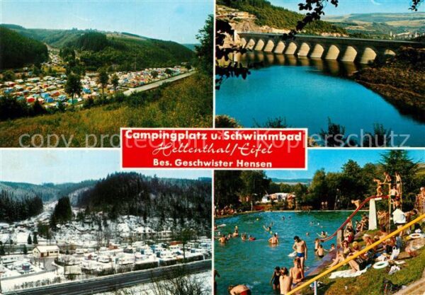Hellenthal Eifel Campingplatz Schwimmbad Talsperre Staus