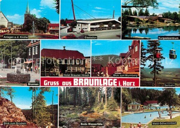 Braunlage Kirche Brunnen Brocken Bode Wasserfälle
