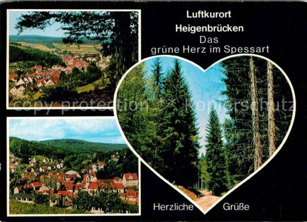 Heigenbruecken Panorama Höhenluftkurort Waldpartie Her