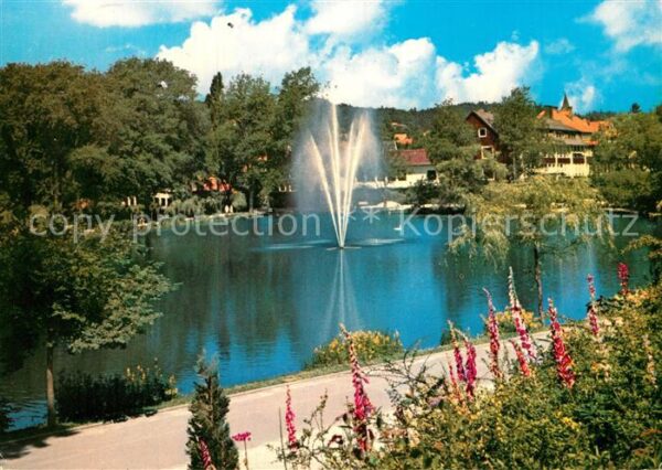 Braunlage Fontäne auf Kurparksee