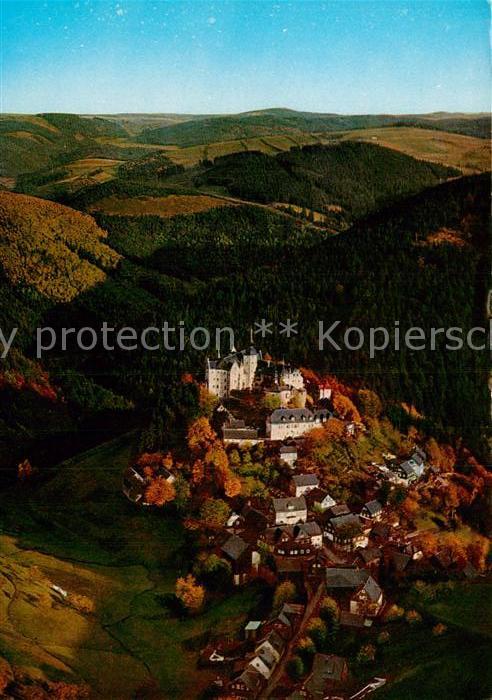 Lauenstein Oberfranken Burg Lauenstein Fliegeraufnahme