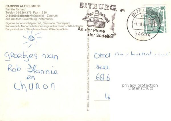 Bollendorf Suedeifel Camping Altschmiede an der Sauer Deutsc – Bild 2
