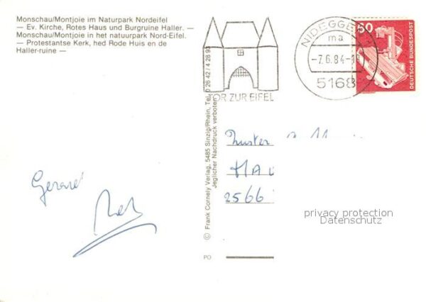 Monschau Kirche Rotes Haus Burgruine Haller Rur – Bild 2