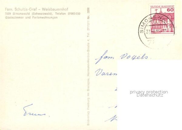 Simonswald Weisbauernhof im Schwarzwald – Bild 2