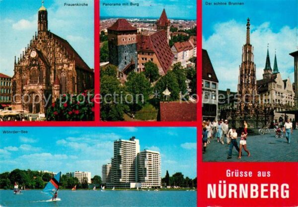 Nuernberg Frauenkirche Burg Schöner Brunnen Wöhrd