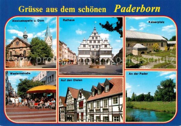 Paderborn Alexiuskapelle Dom Rathaus Kaiserpfalz