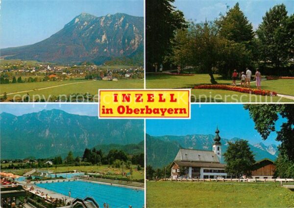 Inzell Gesamtansicht Luftkurort Bayerische Alp