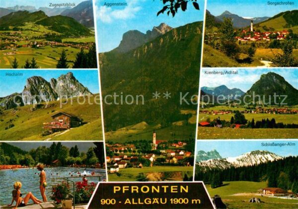 Pfronten Gesamtansicht mit Alpenpanorama Hochalm