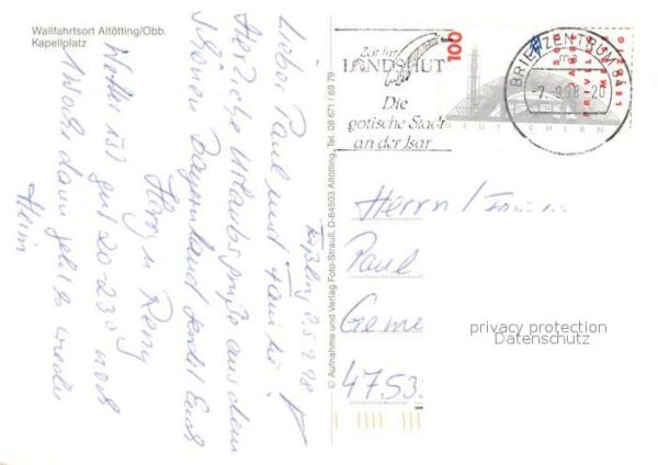 Altoetting Kapellplatz Wallfahrtsort Kirche – Bild 2